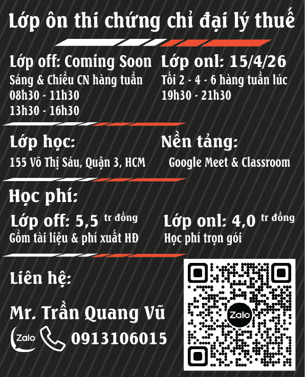 Lớp ôn thi đại lý thuế